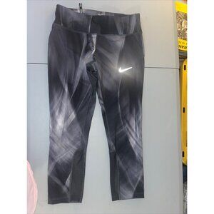 Nike Dri-FIT Womens Running Leggings S Black & Grey